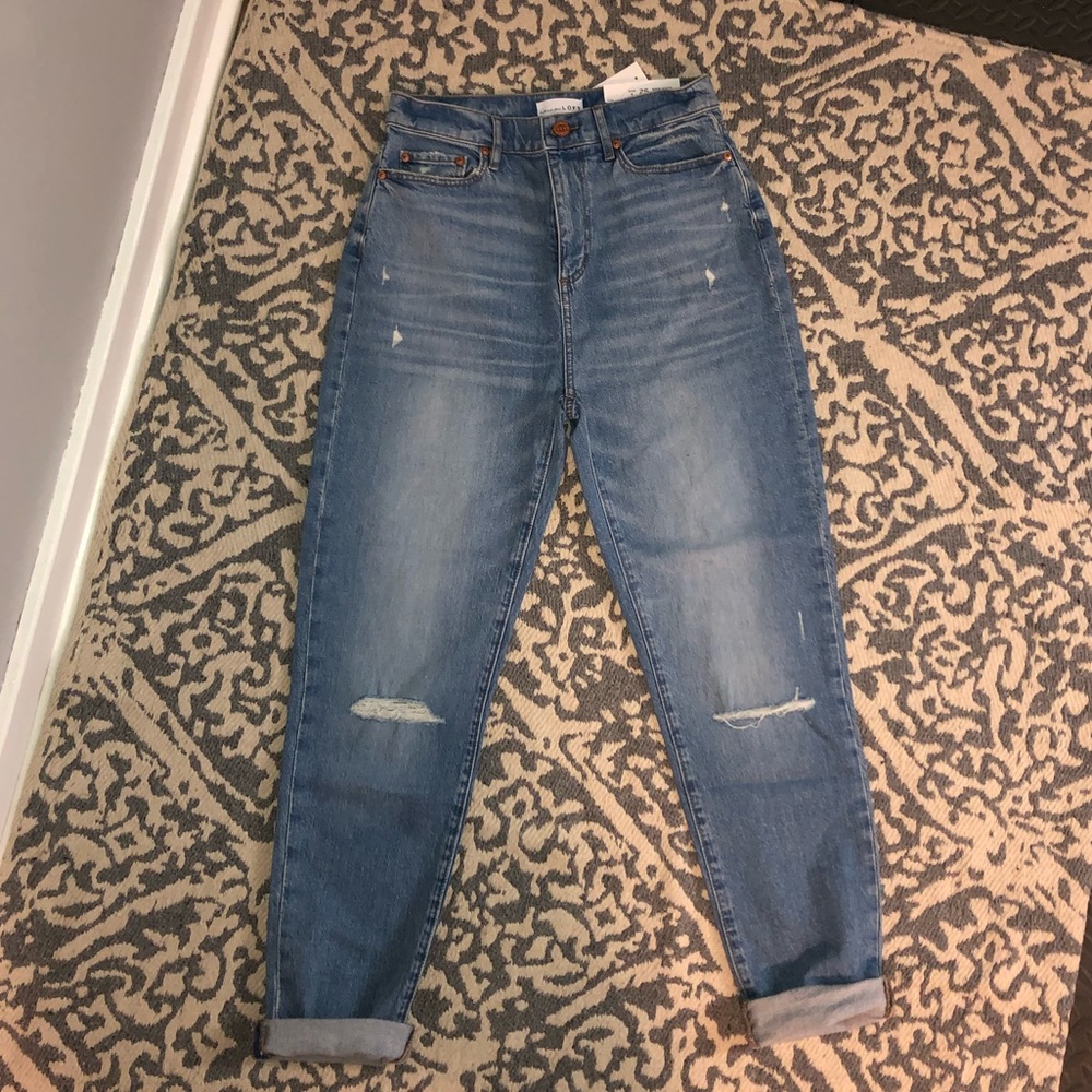 Loft High Waist Boyfriend Jean